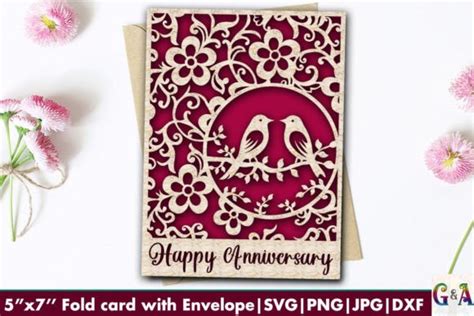 Anniversary Card SVG File for Cricut Graphic by Gifts And Arts ...