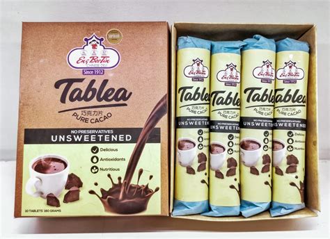 TABLEA CHOCOLATE UNSWEETENED BOX 8PCS – UBE Delivery