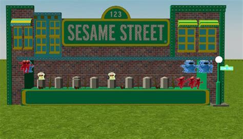 Sesame Street Game - Custom Scenery - ParkCrafters