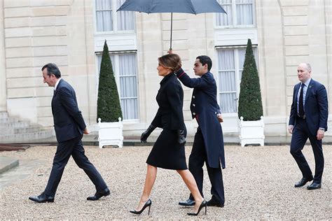 Melania Trump Masters Walking on Gravel in Heels During Paris Trip ...