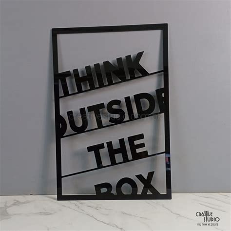 Acrylic Wall Art-Think Outside the Box – Creative Studio