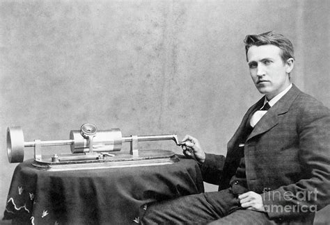 Thomas Edison And Phonograph Photograph by Bettmann - Pixels