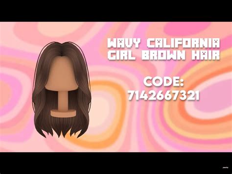 Brown Hair Bloxburg | Roblox codes, Brown hair roblox, Brown hair