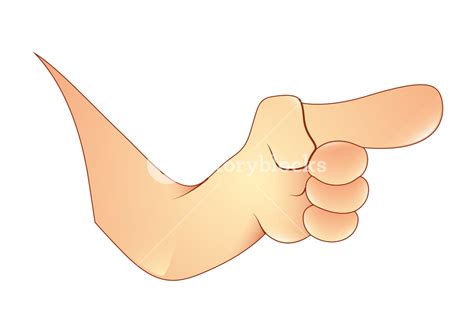 Cartoon Pointing Finger Hand Royalty-Free Stock Image - Storyblocks