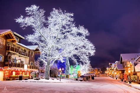 Photo of the Moment: The Lights of Downtown Leavenworth at Dawn – Icicle TV