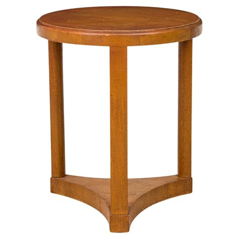 Tall Mid-Century Wooden End Table For Sale at 1stDibs