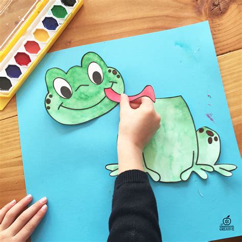 free printable frog template craft activity Animal Activities For Kids ...