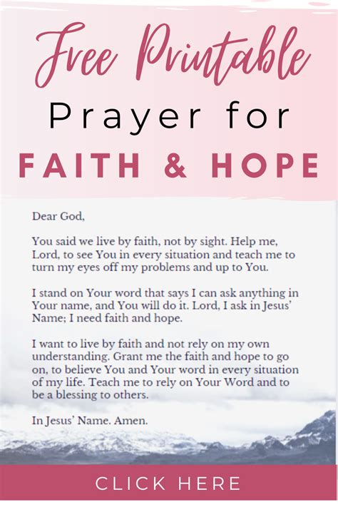 Prayers for Faith and Hope [& 8 Ways to Grow in Faith] - Pray With ...