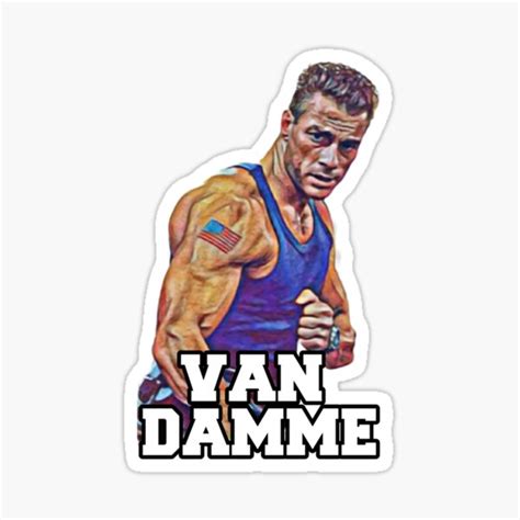 "Jean-Claude Van Damme" Sticker for Sale by MagnusSchneider | Redbubble