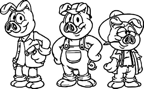 Printable Coloring Pictures Of The Three Little Pigs Coloring Pages