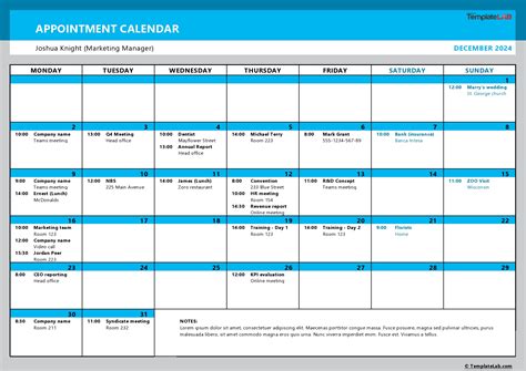 50+ Printable Appointment Schedule Templates [& Appointment Calendars]