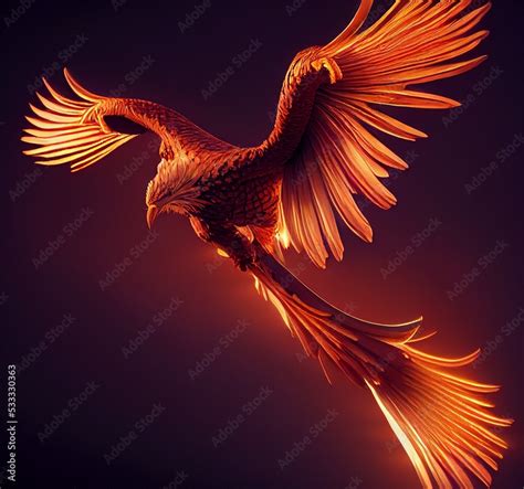 Realistic Phoenix Bird