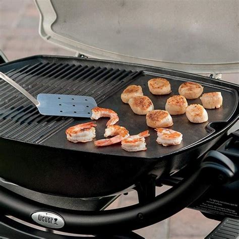 Stanbroil Cast Iron Cooking Griddle for Weber Q100 and Q1000 Series Grills, Replacement for ...