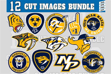 12 Styles NHL Nashville Predators Svg, Nashville Predators Svg ...