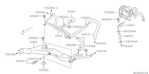 Subaru Forester Engine Coolant Reservoir Hose. Pipe Water - 14067AA150 | Byers Airport Subaru ...