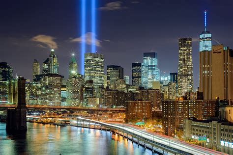 brooklyn, Bridge, Night, City, Cities, Urban, New, York, Usa, America, Travelling, Lights, River ...