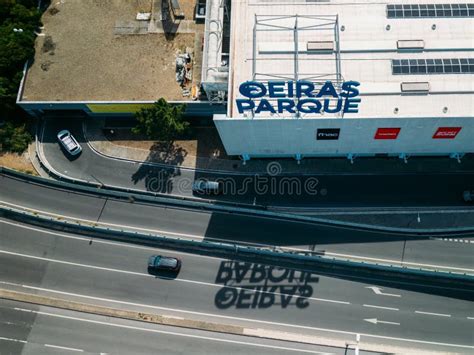 Aerial Drone View of Oeiras Park Shopping Centre in Oeiras, Lisbon, Portugal Editorial Stock ...