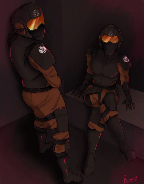 Some fanart of some Epsilon-11 (Nine Tailed Fox) soldiers I drew : r/SCP