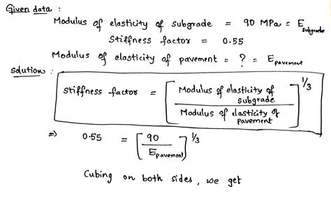 [Solved] Compute the modulus of elasticity of the pavement if the ...