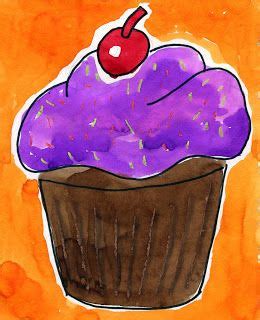Art Projects for Kids: Cupcake Painting | Cupcake painting, Kids school art projects, Kids art ...