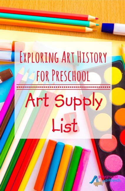 Art for Preschool - Art Supplies!