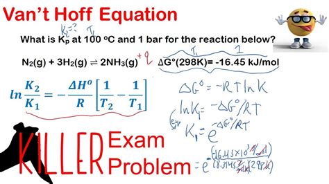 Van't Hoff Equation - Killer Exam Problem (Thermodynamics) - YouTube