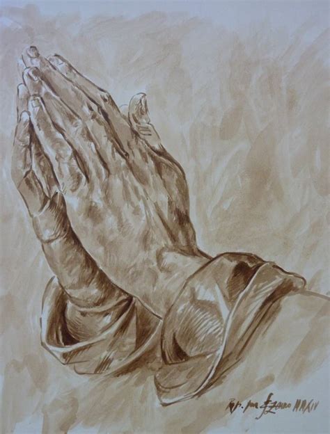 Praying hands Painting by Sergio Zamorano | Saatchi Art