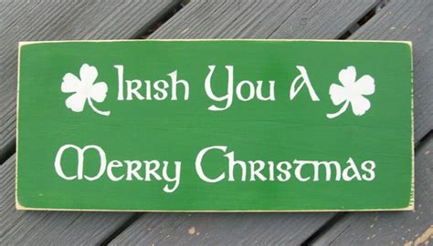 IRISH You A Merry Christmas- hand painted sign- irish -Ireland -Merry ...