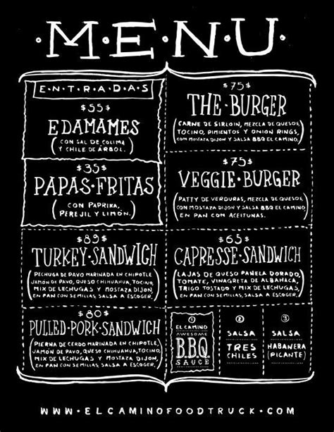 The Craft Taco Truck Menu | MockupsCreative.com