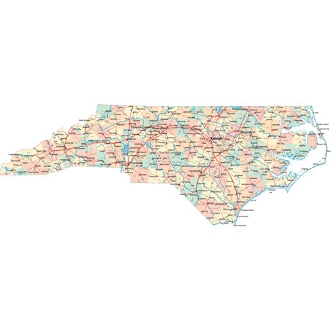 North Carolina Road Map - NC Road Map - North Carolina Highway Map