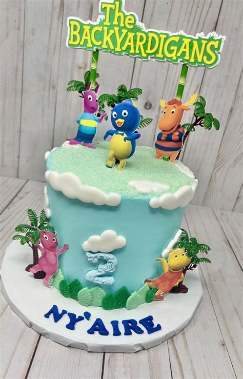 Backyardigans Cake | Themed cakes, Cake, First birthday decorations