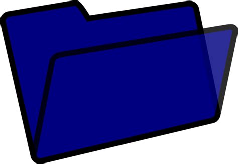 Dark Blue And Black Folder Clip Art at Clker.com - vector clip art ...