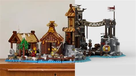 Five differences between LEGO Ideas 21343 Viking Village and original project