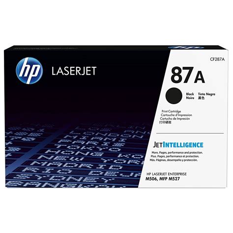 Original HP 87A Black Toner Cartridge (CF287A) - HP LaserJet Pro M501 toner - HP LaserJet Pro ...