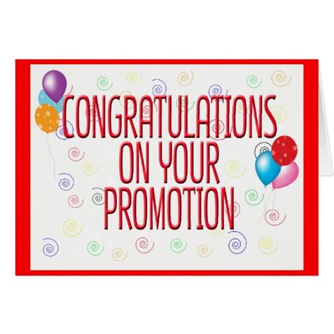 Congratulations On Your Promotion Card | Zazzle.com