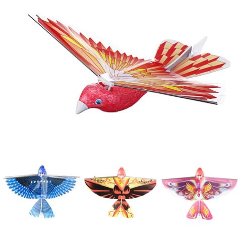 10.6Inches Electric Flying Flapping Wing Bird Toy Rechargeable Plane Toy Kids Outdoor Fly Toy ...