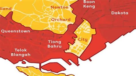 Singapore District Map: Defining the CCR, RCR and OCR by the 28 Districts