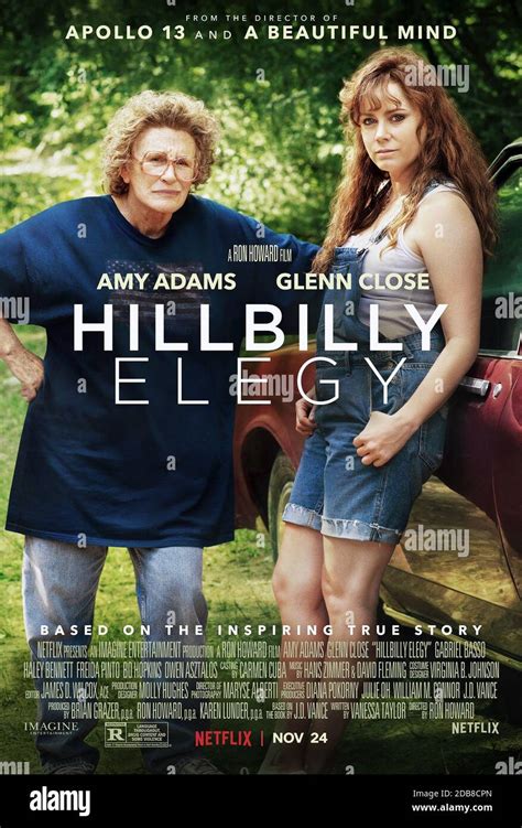 HILLBILLY ELEGY, US poster, from left: Glenn Close, Amy Adams, 2020 ...