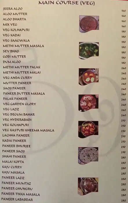 Menu at Brindavan Ice & Spice, Nagpur