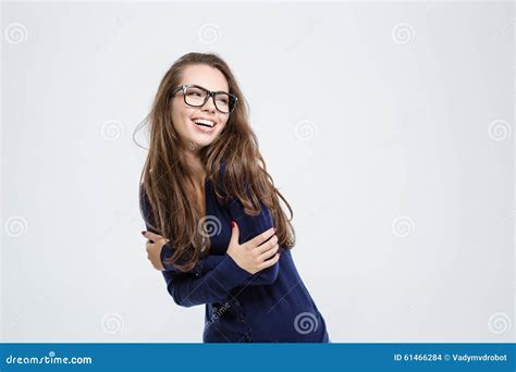 Portrait Of A Laughing Woman Stock Photo - Image of caucasian, adorable: 61466284