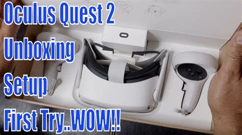 Oculus Quest 2 Unboxing, Setup First Time Quest User - YouTube