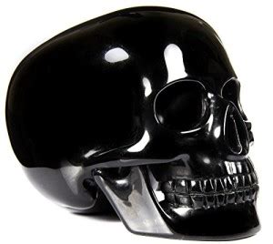 Black Obsidian Carved Mitchell-Hedges Crystal Skull Replica – Skull Worship