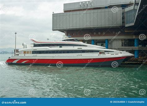 The Hong Kong-Macau Ferry Terminal in Sheung Wan Editorial Stock Image ...