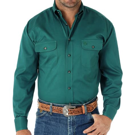 Wrangler George Strait Solid Shirt (For Men) 8681T - Save 59%