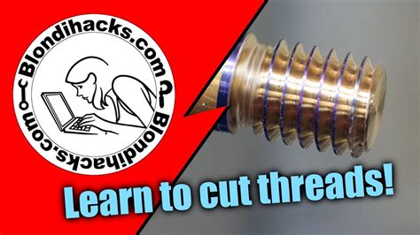 How To Cut Threads On A Lathe - YouTube