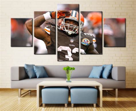 American Football canvas wall art Football Picutre Print custom