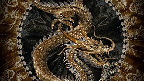 Chinese Dragon, Golden Dragon HD wallpaper | Pxfuel