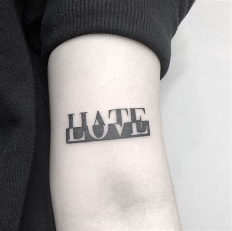 Top more than 64 hate love tattoo best - in.cdgdbentre