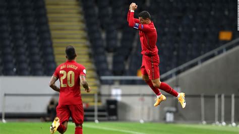 Cristiano Ronaldo scores landmark 100th international goal for Portugal - CNN