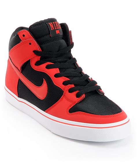 Nike SB Dunk High LR University Red & Black Skate Shoes at Zumiez : PDP